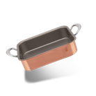 Mauviel Copper Roasting Pan With Stainless Steel Handles, 7.1 x 5.5-In - Mauviel1830