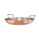 Mauviel M'Heritage M'150 S Copper Paella Pan With Cast Stainless Steel Handle, 13.8-In - Mauviel1830