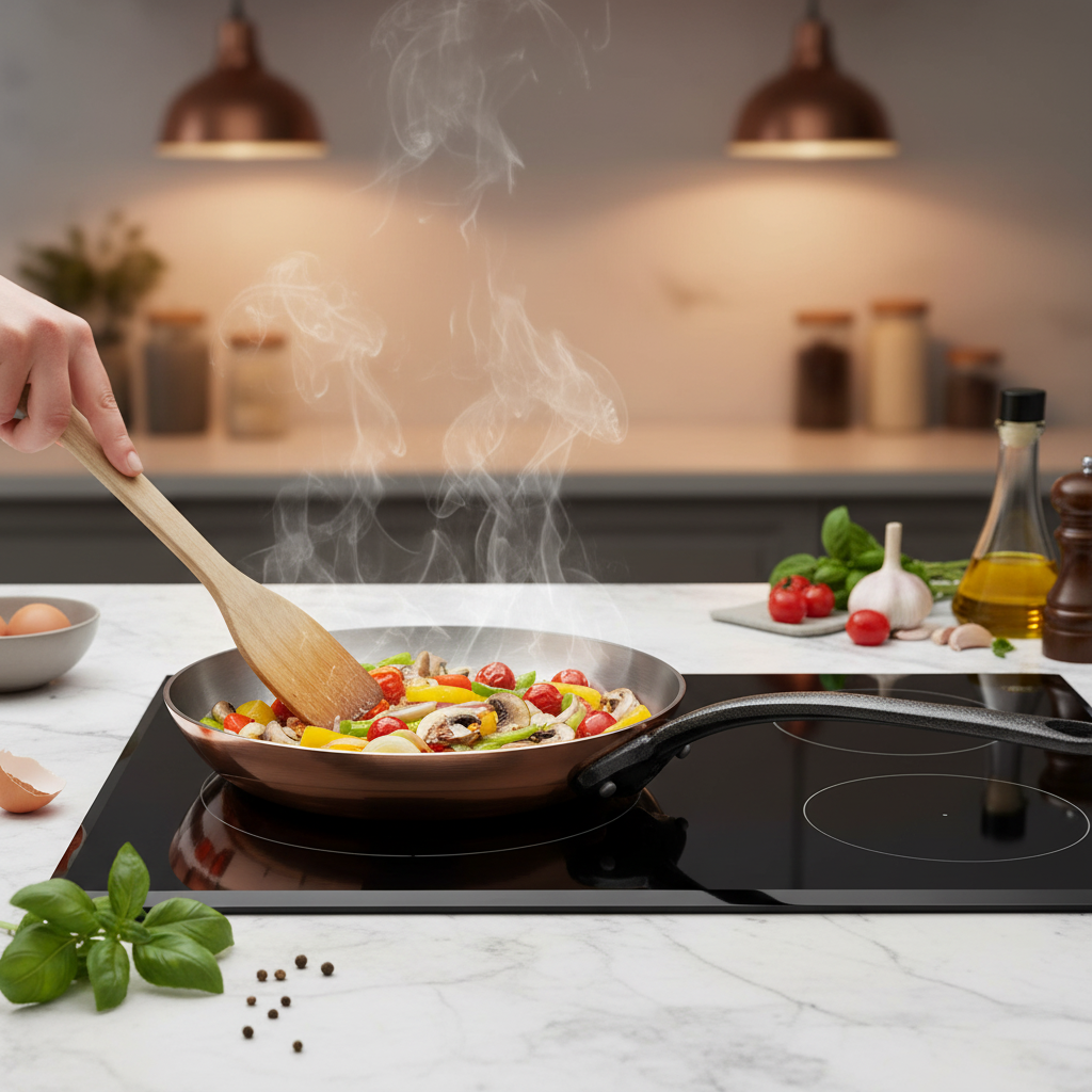 Mauviel M'Heritage M'150 CI Frying Pan With Cast Iron Handle, 7.9-In - Mauviel1830