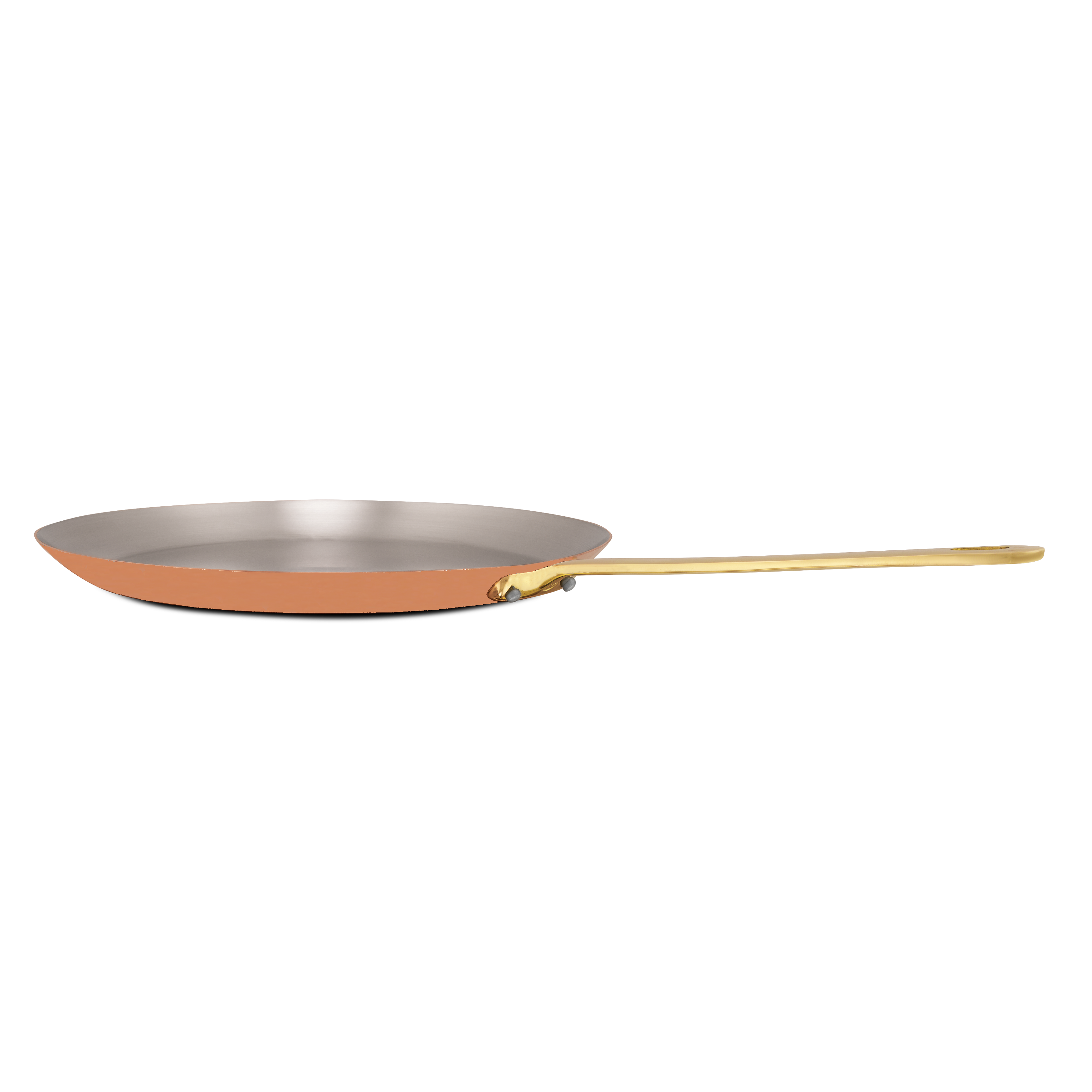Mauviel M'Heritage M'150 B Copper Crepe Pan With Brass Handle, 11.8-In - Mauviel1830