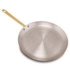 Mauviel M'Heritage M'150 B Copper Crepe Pan With Brass Handle, 11.8-In - Mauviel1830