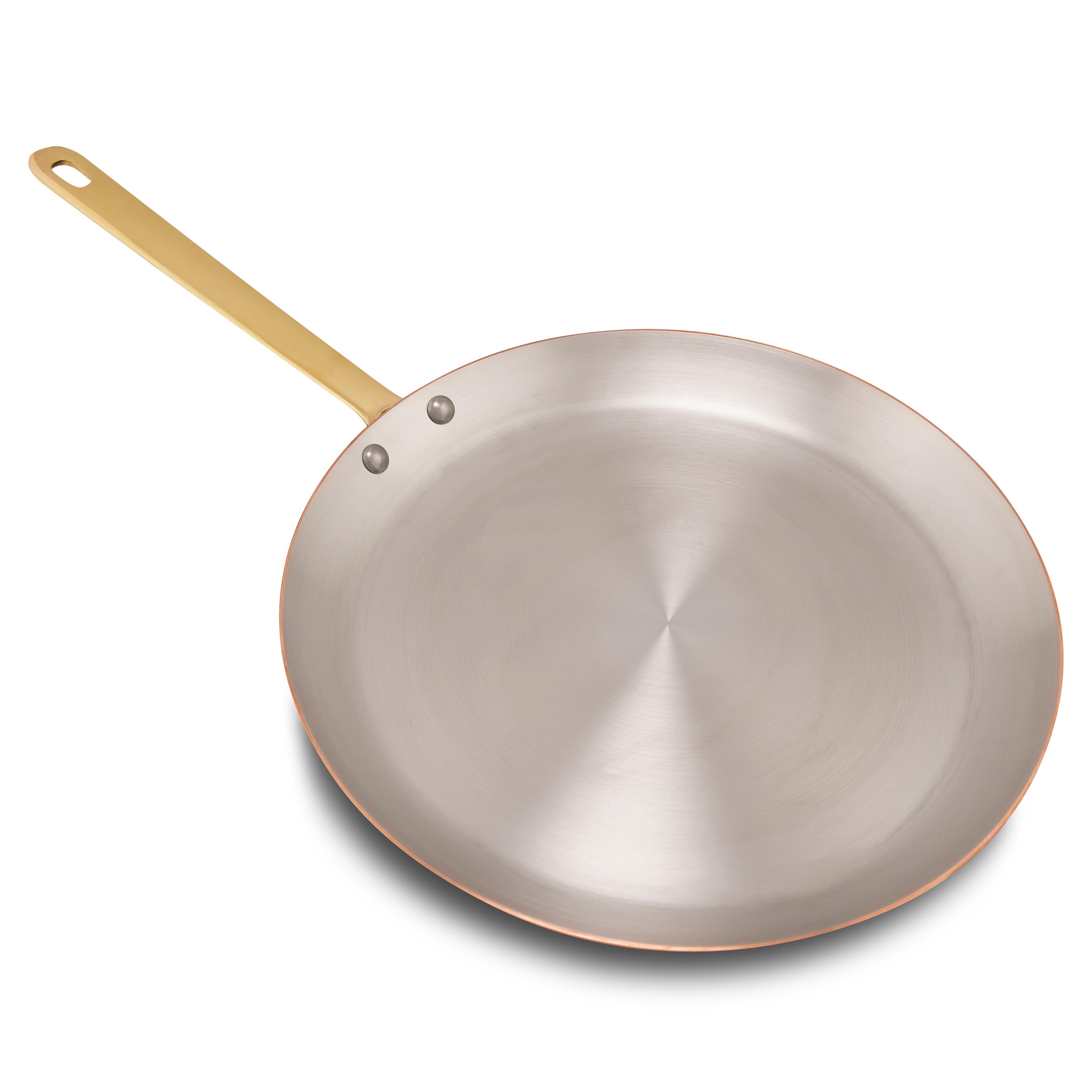 Mauviel M'Heritage M'150 B Copper Crepe Pan With Brass Handle, 11.8-In - Mauviel1830