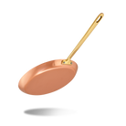 Mauviel M'Heritage M'150 B Copper Crepe Pan With Brass Handle, 11.8-In - Mauviel1830