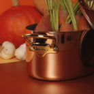 Mauviel M'Heritage M'150 B Copper Oval Stewpan With lid, Brass Handles, 7.2-Qt - Mauviel1830