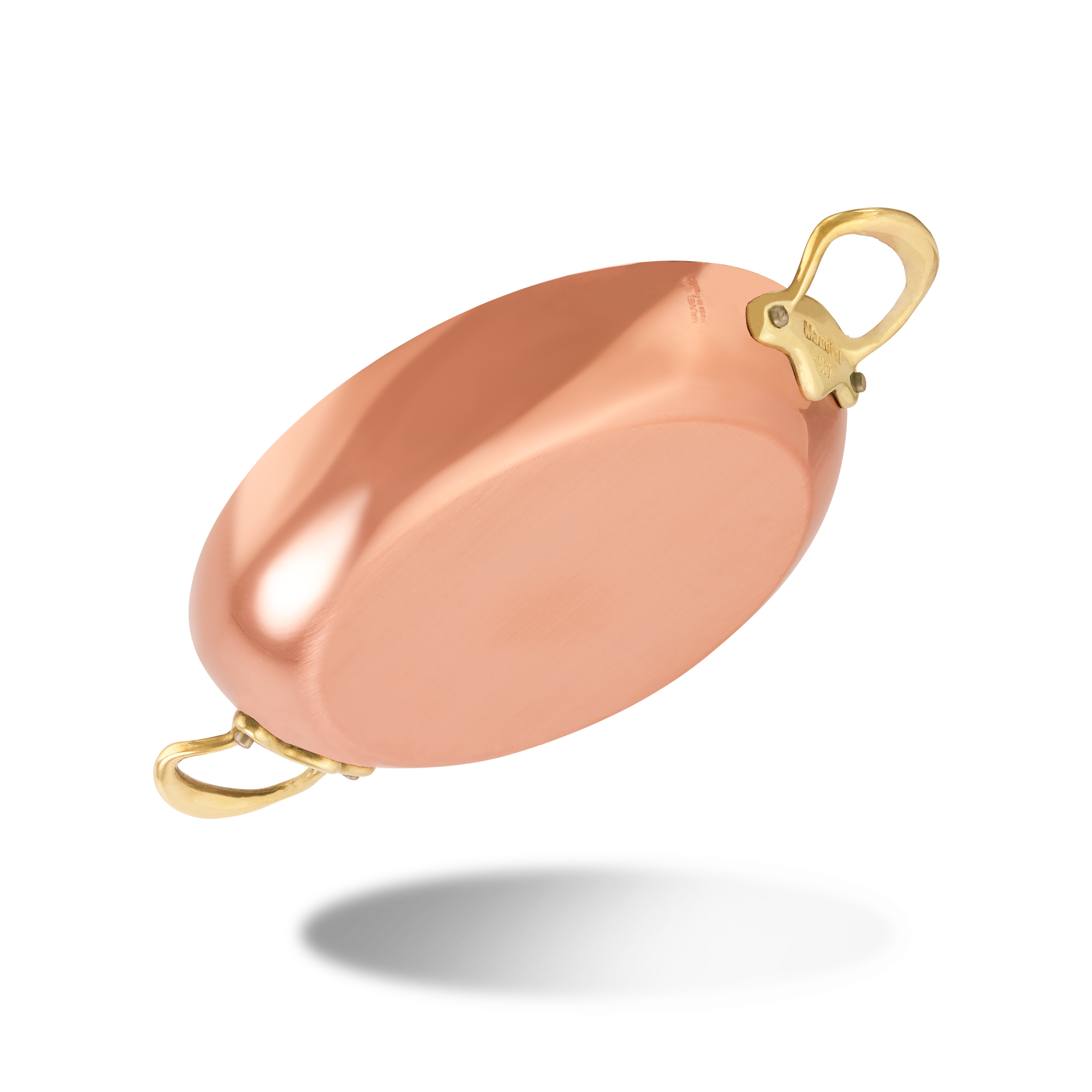 Mauviel M'Heritage M'150 B Copper Round Pan With Brass Handles - Mauviel1830