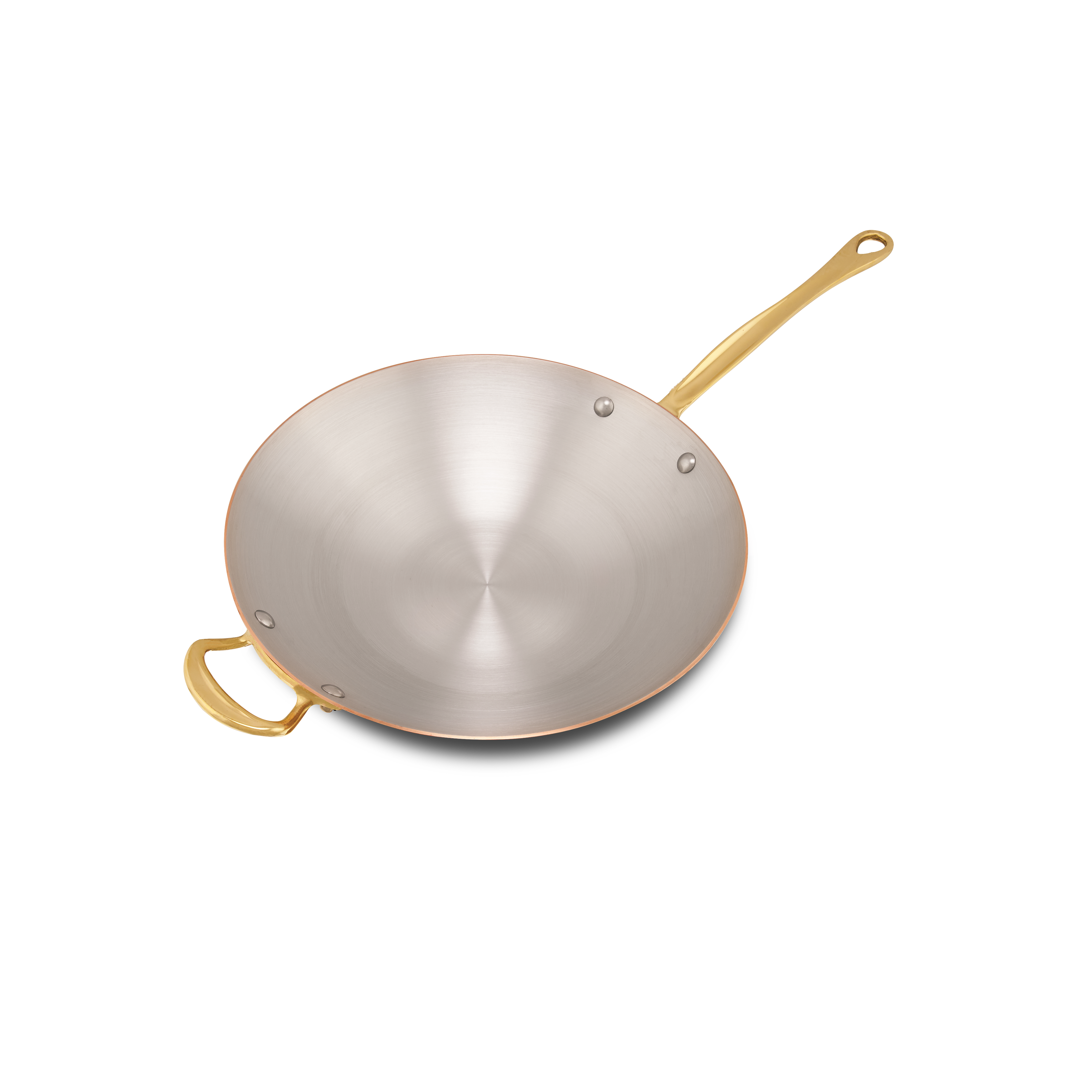 Mauviel M'Heritage M'150 B Copper Wok With Brass Handle, 11.8-In - Mauviel1830