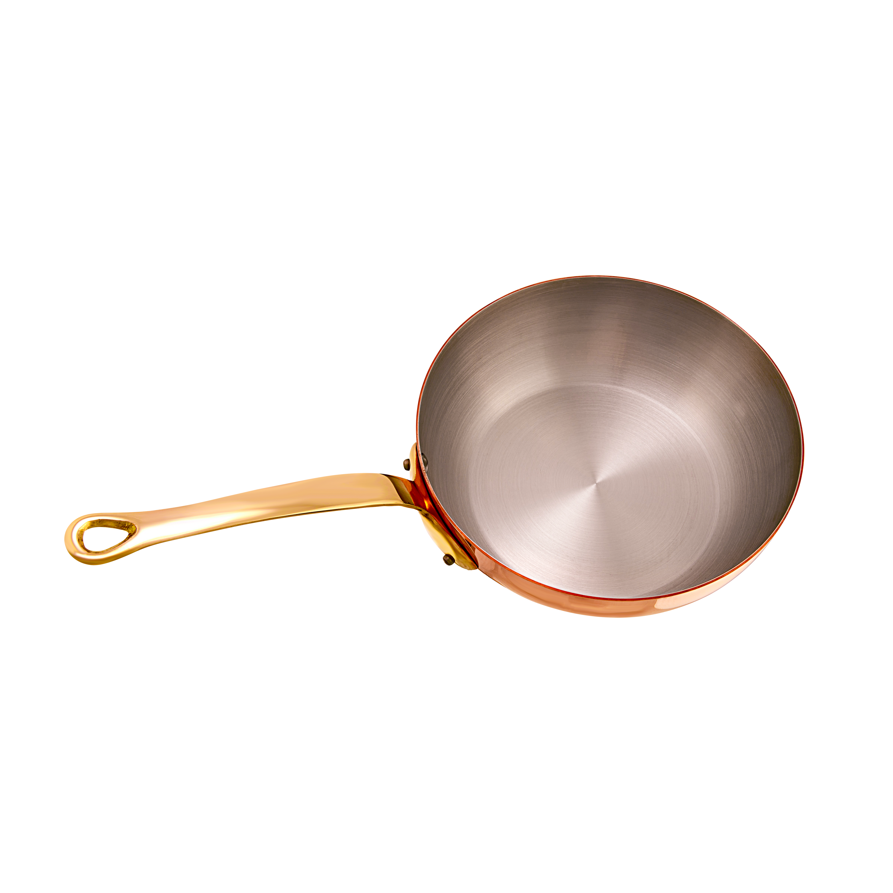 Mauviel M'Heritage M'200 B Copper Chef Pan With Brass Handle - Mauviel1830