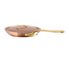 Mauviel M'Heritage M'200 B Copper Frying Pan With Lid, Brass Handle, 7.9-in - Mauviel1830