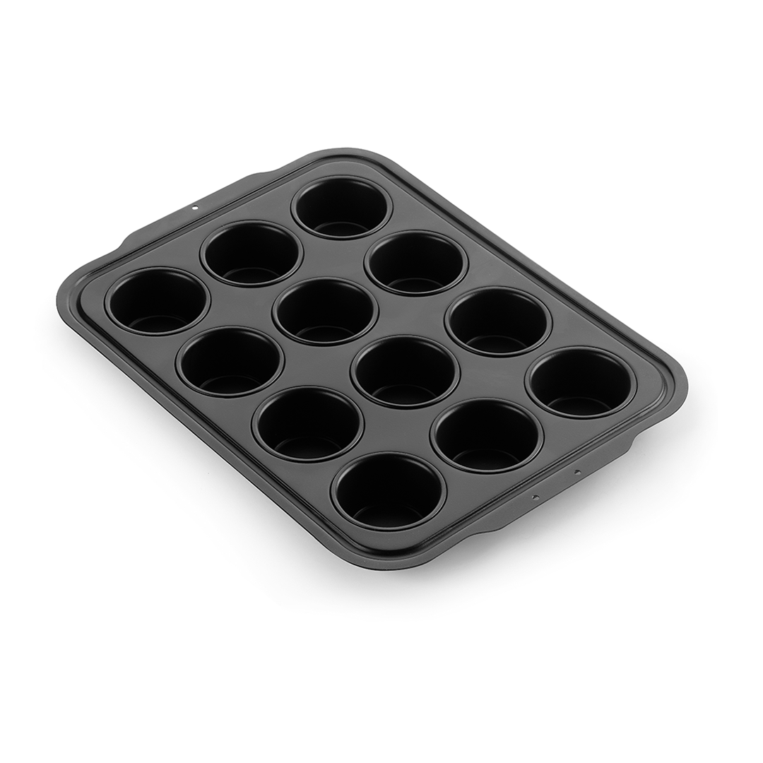 Mauviel M'PASSION Black Steel Nonstick Muffin Mold, 1,26-qt - Mauviel1830