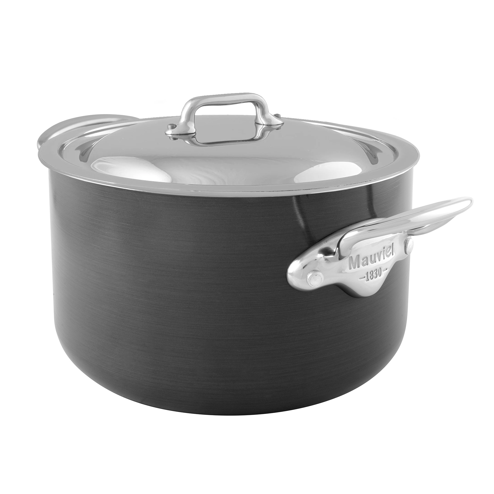 Mauviel M'STONE 3 Stewpan With Lid, Cast Stainless Steel Handles, 6.7-Qt - Mauviel1830