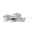 Mauviel M'URBAN 3 SB 10-Piece Cookware Set With Brushed Stainless Steel Handles - Mauviel1830