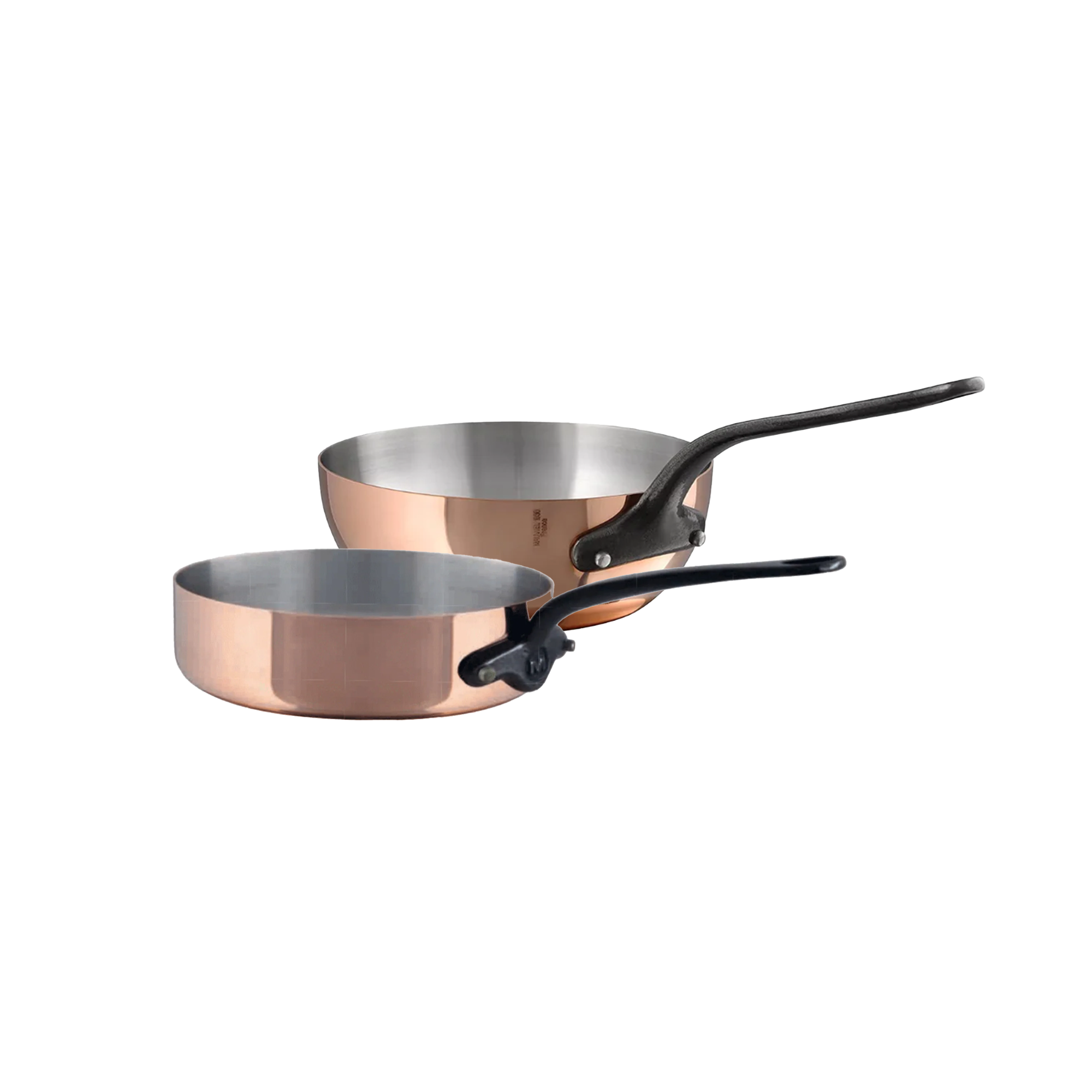 Mauviel M'Heritage M'150 CI 2-Piece Copper Cookware Set With Cast Iron Handles - Mauviel1830