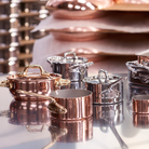 Mauviel M'MINIS Sauce Pan With Stainless Steel Handle, 2.7-In - Mauviel1830