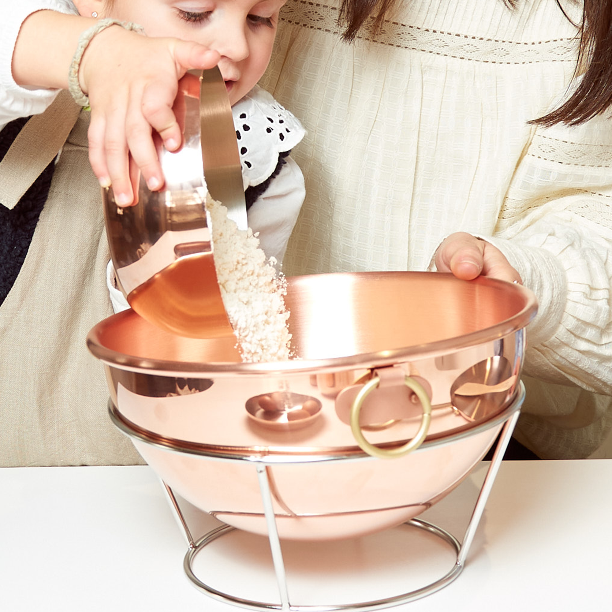 Mauviel M'Passion Copper Egg White Beating Bowl With Ring & Support, 7.7-qt - Mauviel1830