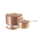 Mauviel M'Heritage M'200 B 5-Piece Copper Cookware Set With Brass Handles - Mauviel1830