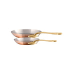Mauviel M'Heritage M'200 B Copper 2-Piece Frying Pan Set With Brass Handles - Mauviel1830