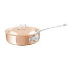 Mauviel M'6 S Induction Copper Saute Pan With Lid, Cast Stainless Steel Handle, 3.2-Qt - Mauviel USA