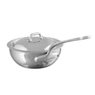 Mauviel M'COOK 5-Ply Chef Pan With lid, Cast Stainless Steel Handle, 2.1-Qt - Mauviel1830