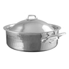 Mauviel M'ELITE Hammered 5-Ply Rondeau With Lid, Cast Stainless Steel Handles, 3.2-Qt - Mauviel1830
