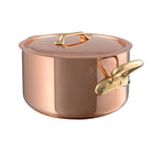 Mauviel 1830 M'HERITAGE 200 B Stewpan With Lid, Bronze Handles - Mauviel USA