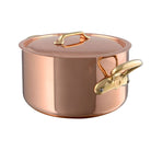 Mauviel 1830 M'HERITAGE 200 B Stewpan With Lid, Bronze Handles - Mauviel USA