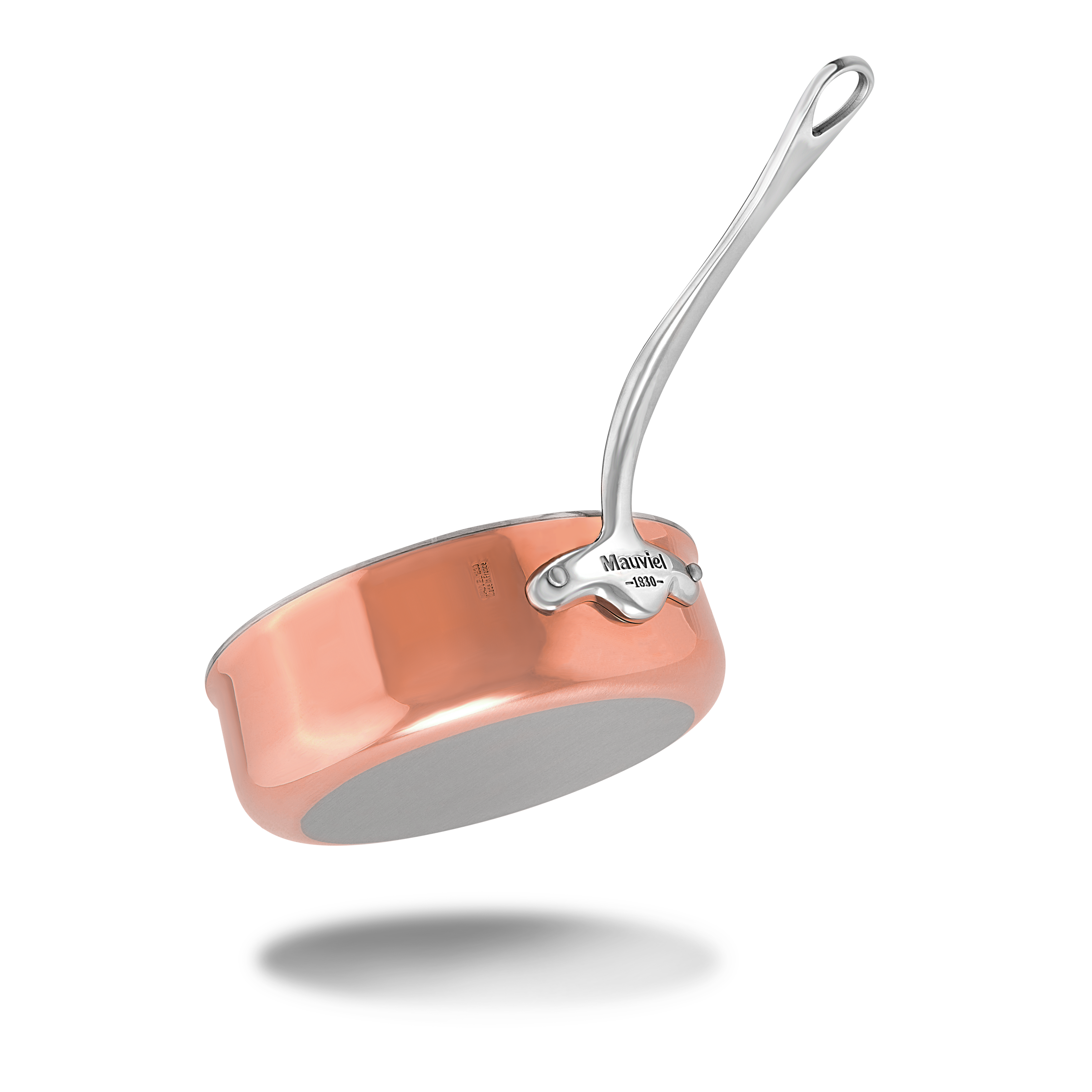 Mauviel M'Heritage M'6 S Induction Copper Saute Pan With Cast Stainless Steel Handle, 1.1-Qt - Mauviel1830