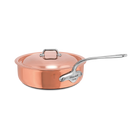 Mauviel M'6 S Induction Copper Saute Pan With Lid, Cast Stainless Steel Handle - Mauviel1830