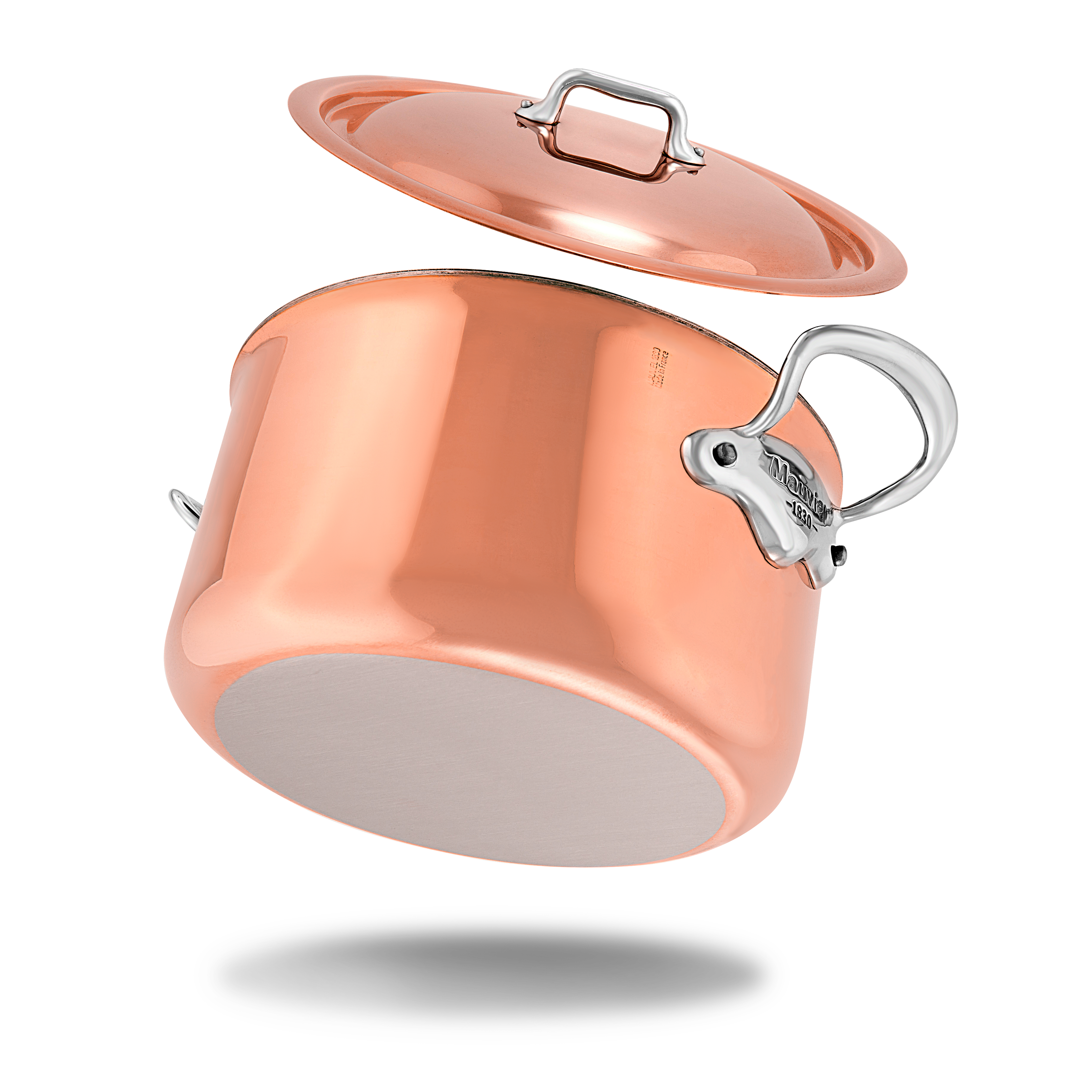 Mauviel M'6 S Induction Copper Stewpan With Lid, Cast Stainless Steel Handles - Mauviel1830