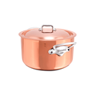Mauviel M'6 S Induction Copper Stewpan With Lid, Cast Stainless Steel Handles - Mauviel1830