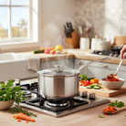 Mauviel M'Pure Sauce Pan With Glass Lid, Cast Stainless Steel Onyx Handle - Mauviel1830