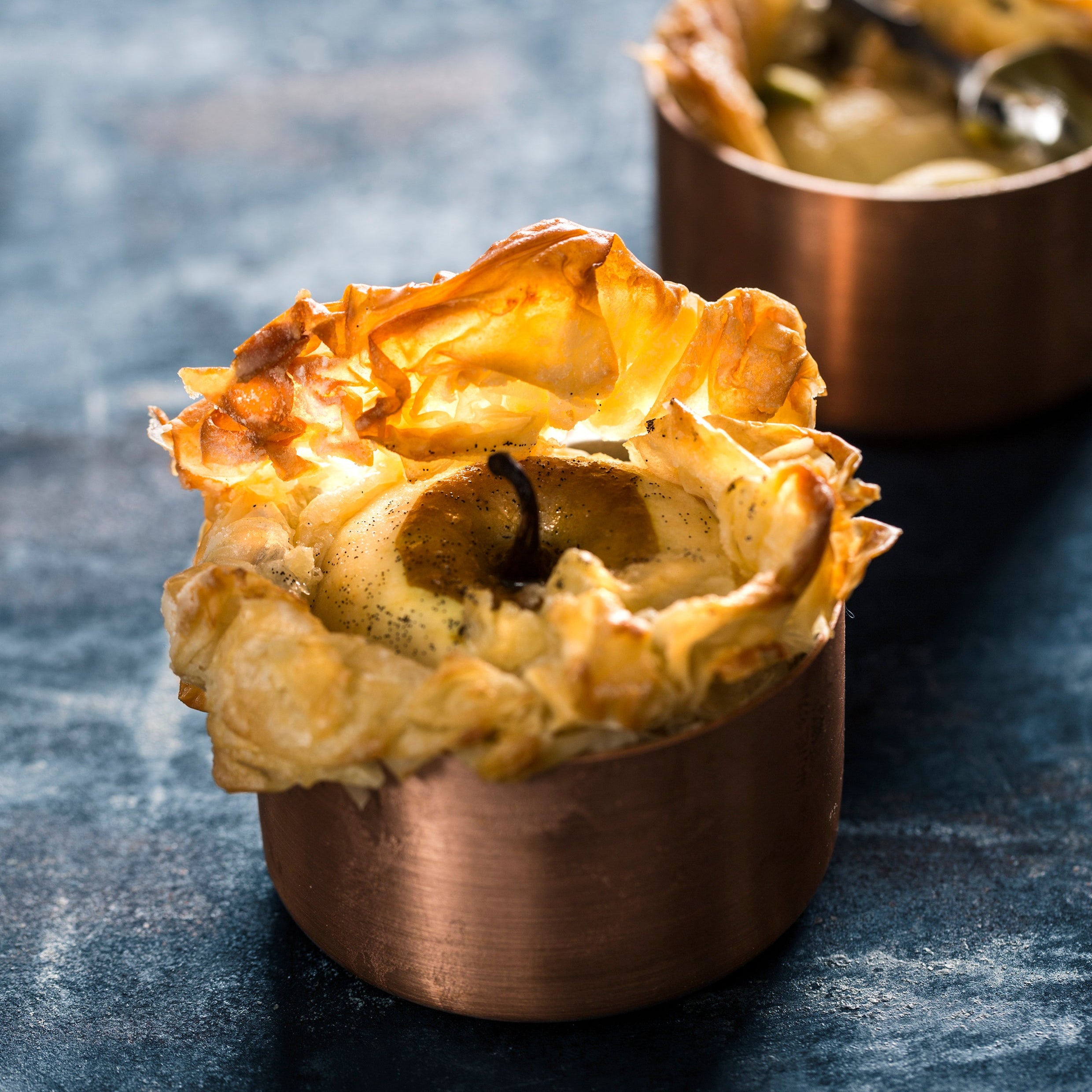 Mauviel M'PASSION Copper & Stainless Steel 2-Piece Souffle Mold Set - Mauviel1830