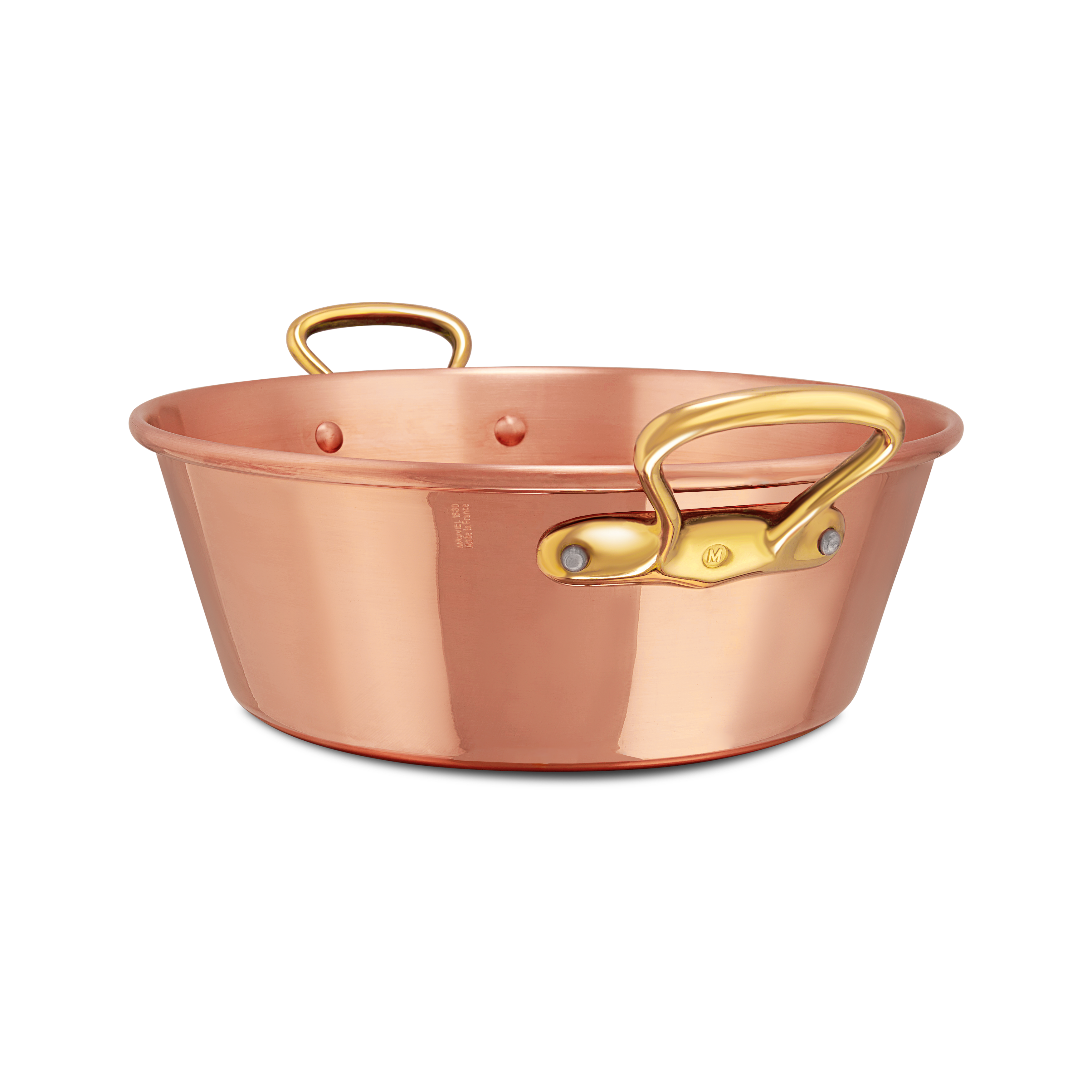 Mauviel M'PASSION Copper Jam Pan With Brass Handles, 9.4-Qt - Mauviel1830