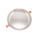 Mauviel M'Passion copper tart Tatin mold with ears, featuring a tin-lined interior, used for caramelizing and baking tarts.