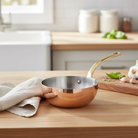 Mauviel M'Heritage M'200 B Chef Pan With Brass Handle, 3.6-Qt - Mauviel1830