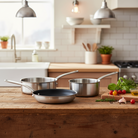 Mauviel M'URBAN 3 SB 3-Piece Cookware Set With Brushed Stainless Steel Handles - Mauviel1830