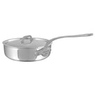 Mauviel M'Cook SB 5-Ply Saute Pan With Lid, Brushed Cast Stainless Steel Handle, 3.4-Qt - Mauviel1830