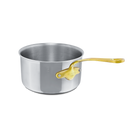 Mauviel M'COOK B Sauce Pan With Lid, Brass Handles - Mauviel1830
