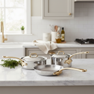 Mauviel M'COOK B 5-Ply 5-Piece Cookware Set, Brass Handles - Mauviel1830