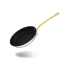 Mauviel M'COOK B Nonstick Frying Pan With Brass Handle - Mauviel1830