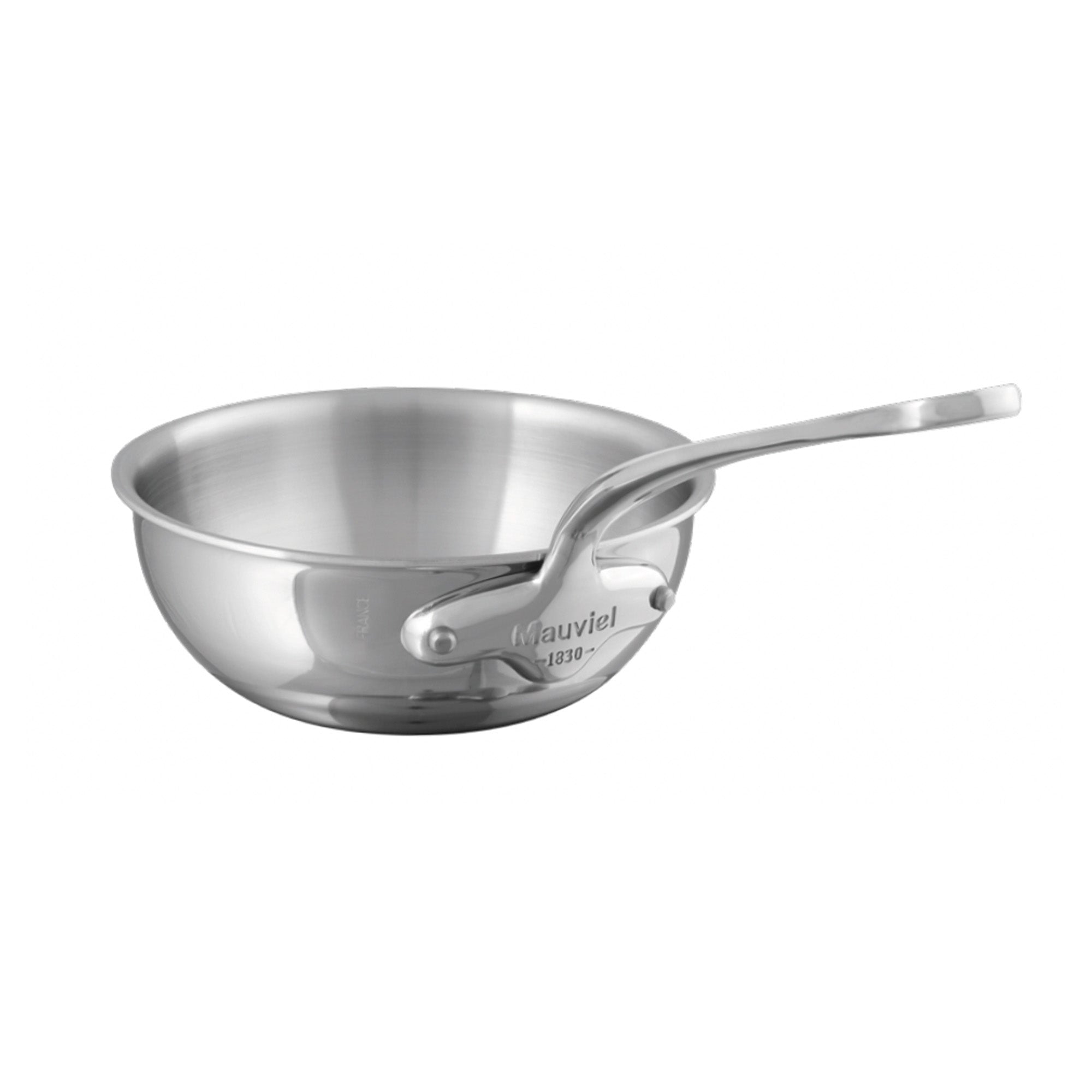 Mauviel M'URBAN 4 Tri-Ply Chef Pan, Cast Stainless Steel Handle, 2.1-Qt - Mauviel1830