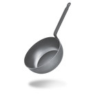 Mauviel M'STEEL Black Carbon Steel Chef Pan With Iron Handle, 3.4-Qt - Mauviel1830