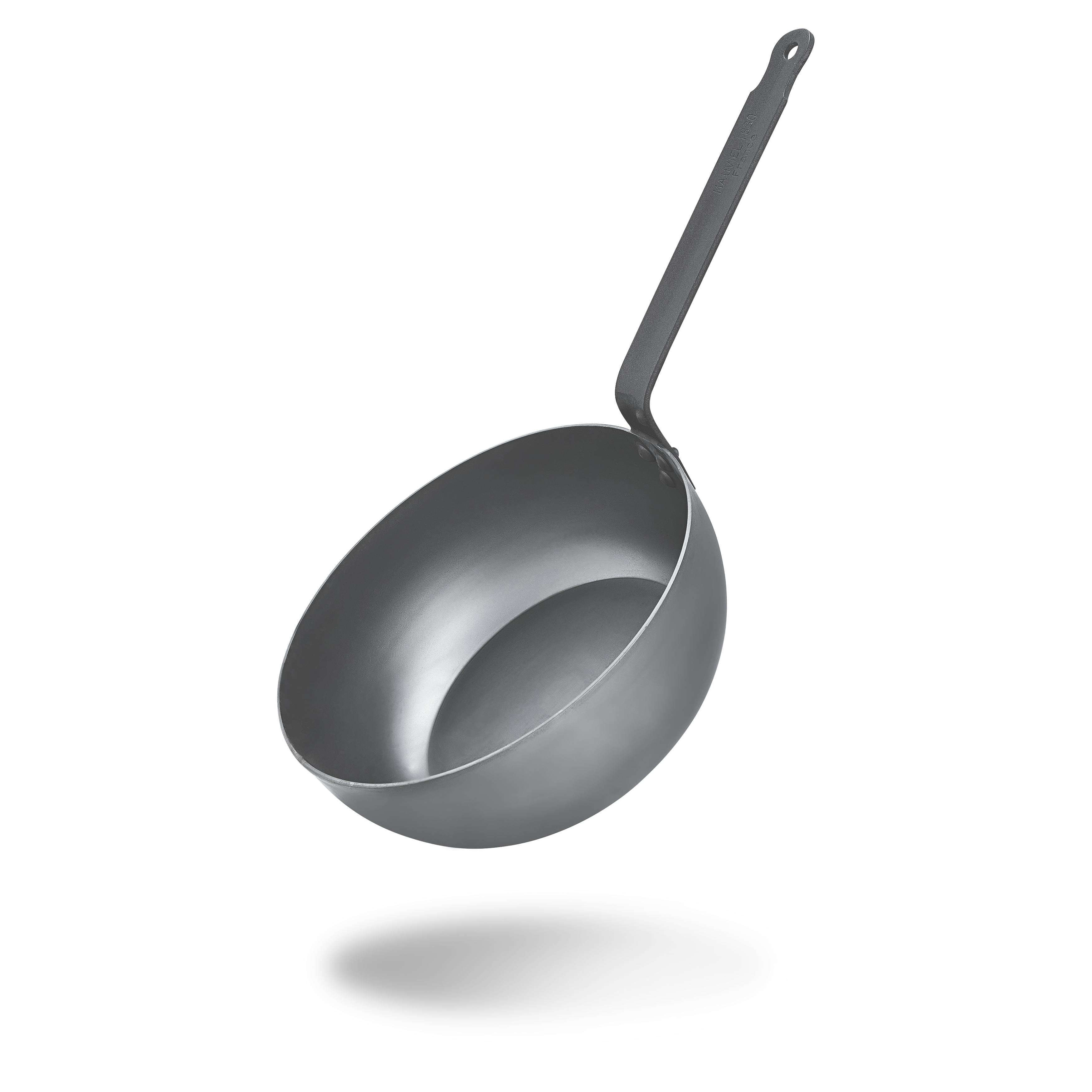 Mauviel M'STEEL Black Carbon Steel Chef Pan With Iron Handle, 3.4-Qt - Mauviel1830