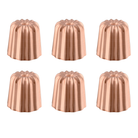 Mauviel M'Passion 6-Piece Copper Tinned Canele Mold Set, 1.8-In - Mauviel1830