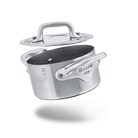 Mauviel M'MINIS Stainless Steel Stewpan With Lid, 3.54-In - Mauviel1830