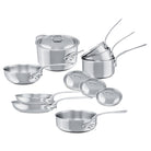 Mauviel M'COOK 5-Ply 12-Piece Cookware Set With Cast Stainless Steel Handles - Mauviel1830