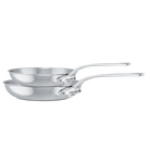 Mauviel M'COOK 5-Ply 2-Piece Frying Pan Set With Cast Stainless Steel Handles - Mauviel1830