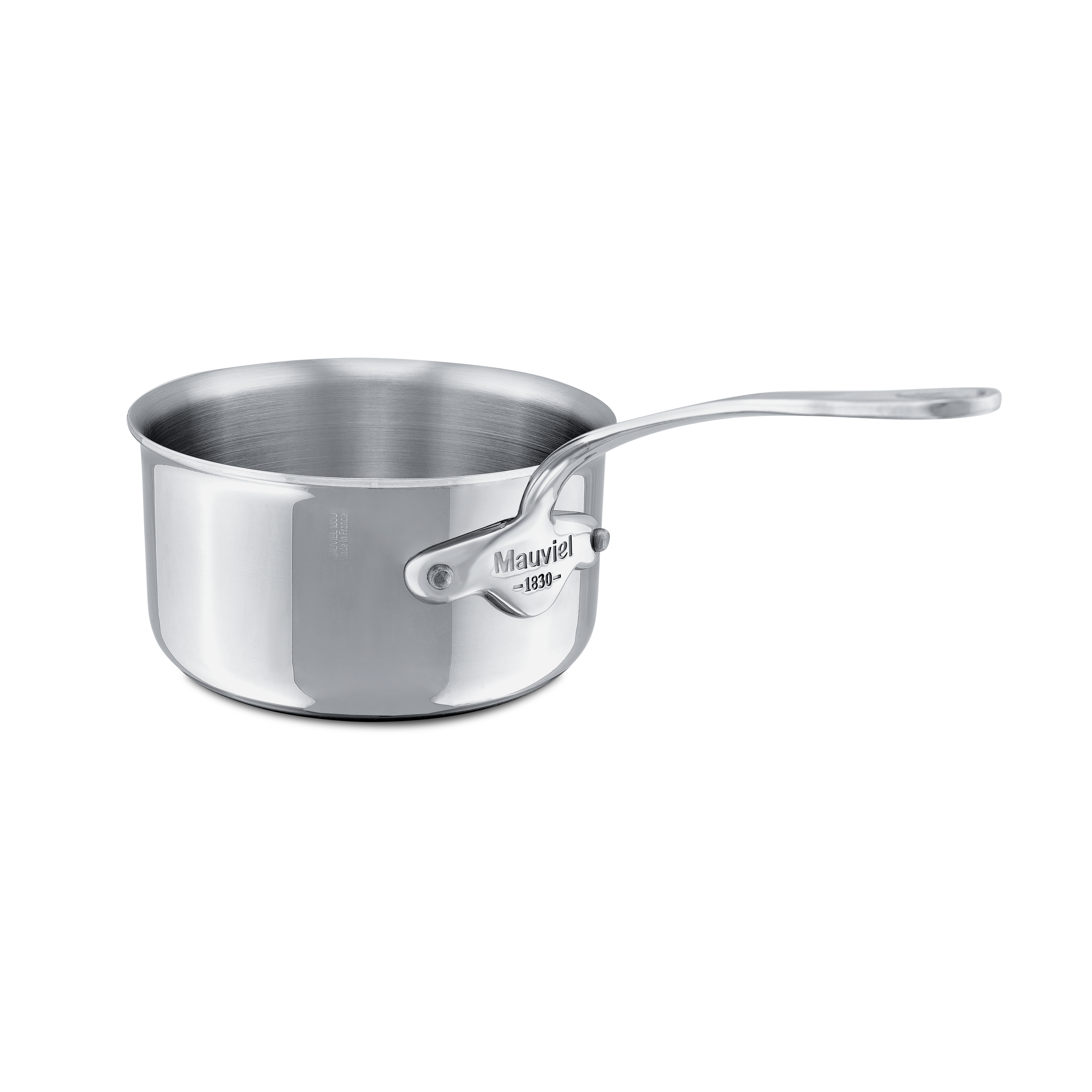 Mauviel M'COOK 5-Ply Sauce Pan with Lid, Cast Stainless Steel Handle - Mauviel1830