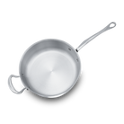 Mauviel M'COOK 5-Ply Saute Pan With Lid With Helper Handle, Cast Stainless Steel Handle, 6.2-Qt - Mauviel1830