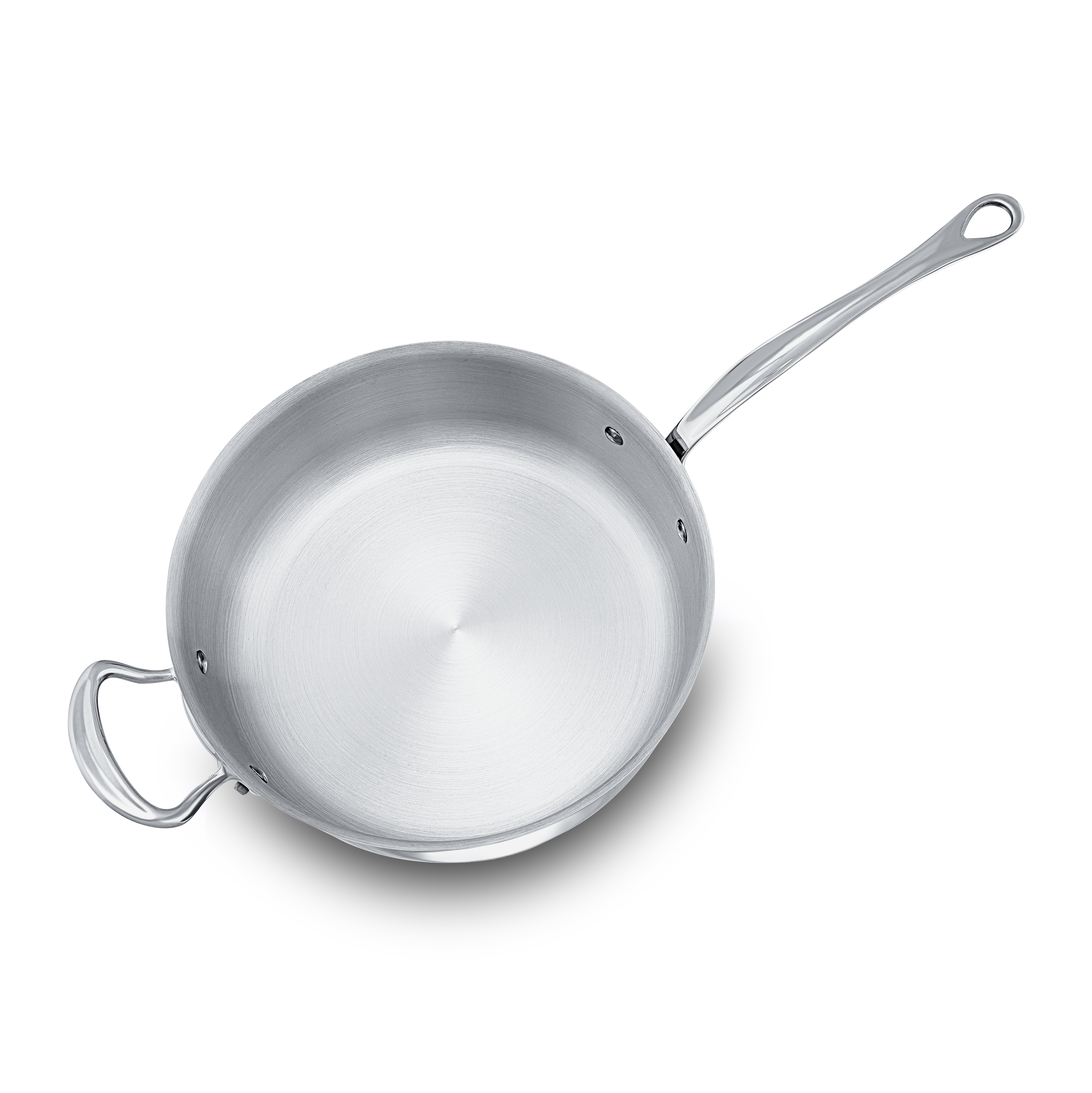 Mauviel M'COOK 5-Ply Saute Pan With Lid With Helper Handle, Cast Stainless Steel Handle, 6.2-Qt - Mauviel1830