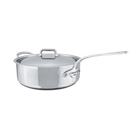 Mauviel M'COOK 5-Ply Saute Pan With Lid With Helper Handle, Cast Stainless Steel Handle, 6.2-Qt - Mauviel1830